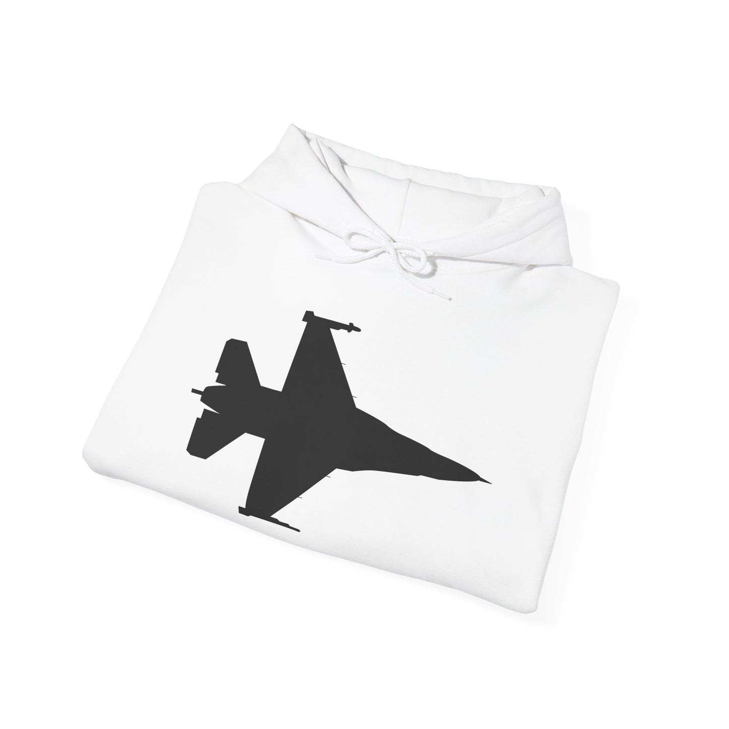 Unisex Heavy Blend Hooded Sweatshirt - Aircraft - F-16 -Top - Silhouette - wo Txt X 300