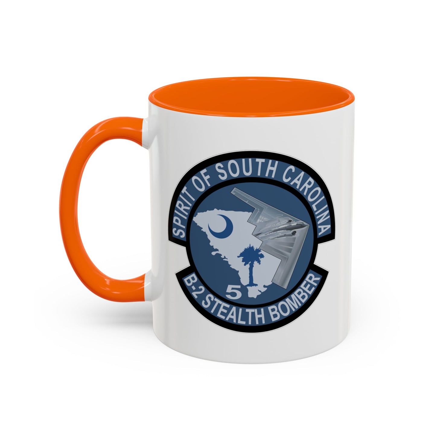 Accent Coffee Mug (11oz & 15oz) - USAF - B2 - Spirit of South Carolina Stealth Bomber wo Txt X 300
