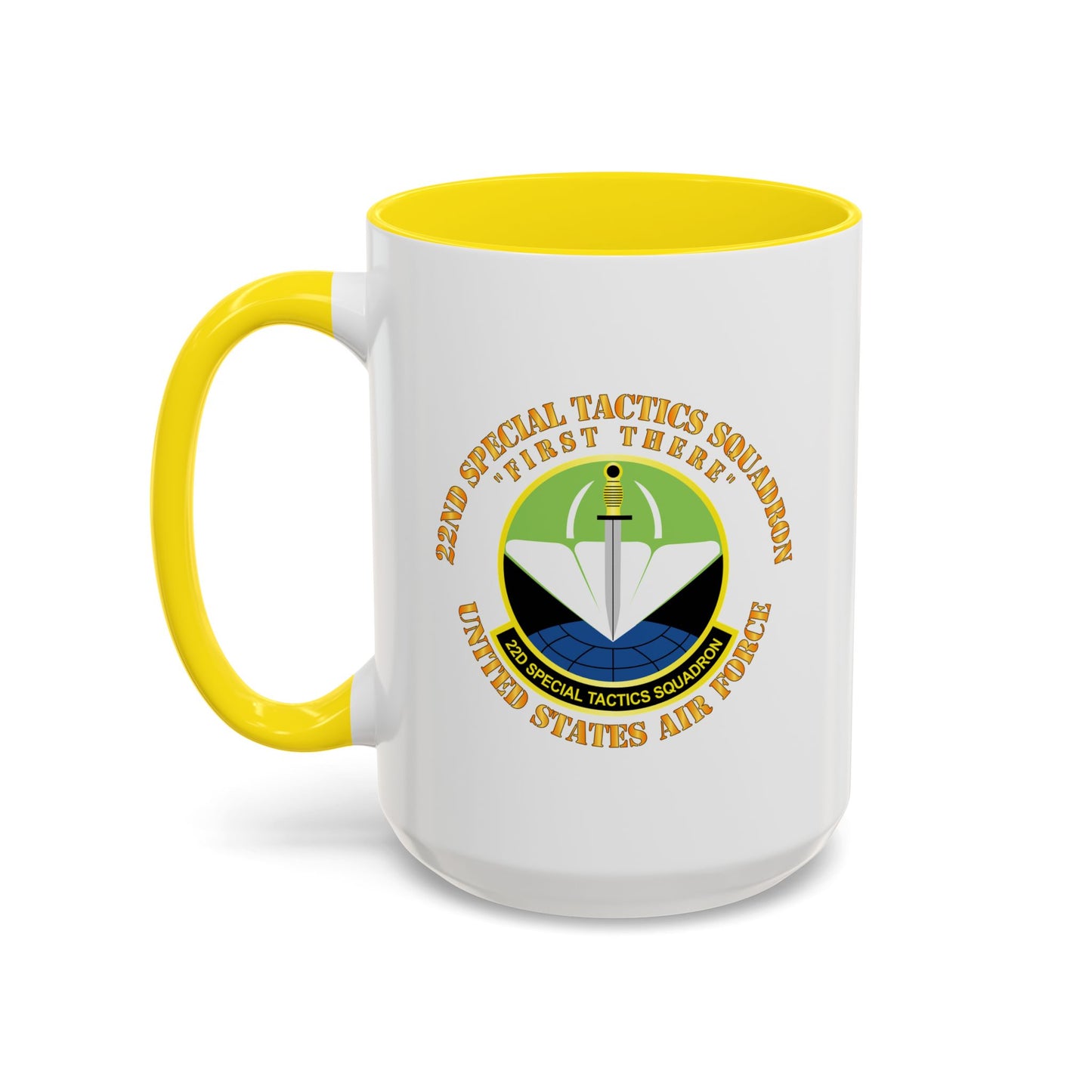 Accent Coffee Mug (11oz & 15oz) - USAF - 22nd Special Tactics Squadron - First There X 300