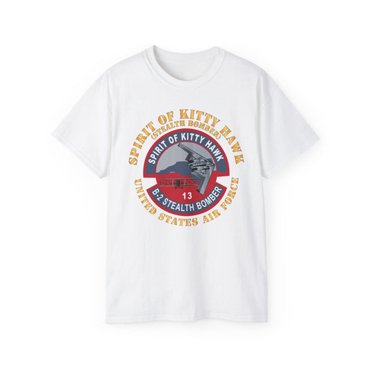 Unisex Ultra Cotton Tee - USAF - B2 - Spirit of Kitty Hawk - Stealth Bomber X 300