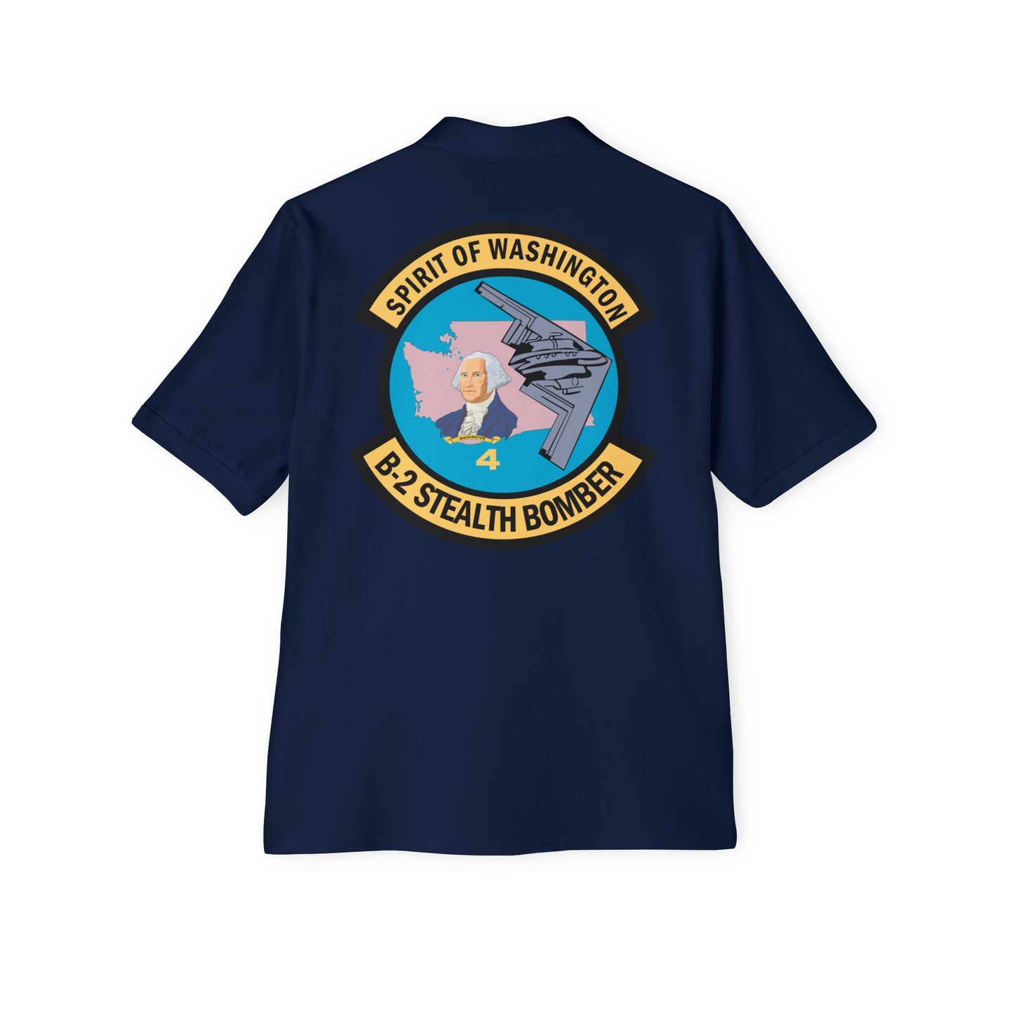 Men's Piqué Polo - USAF - B2 - Spirit of Washington - Stealth Bomber wo txt X 300