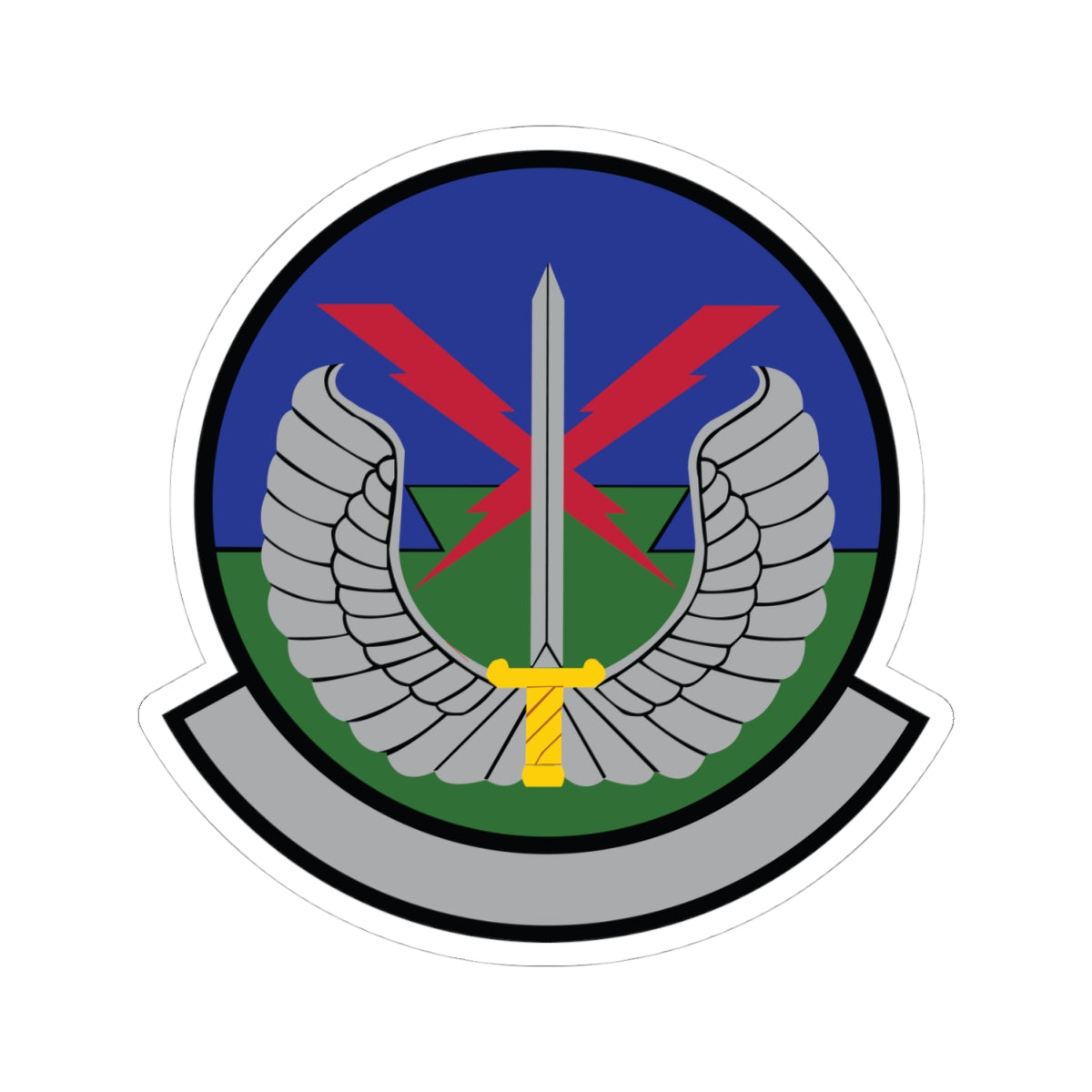 Kiss-Cut Stickers - USAF - 5th Air Support Operations Sq wo txt X 300