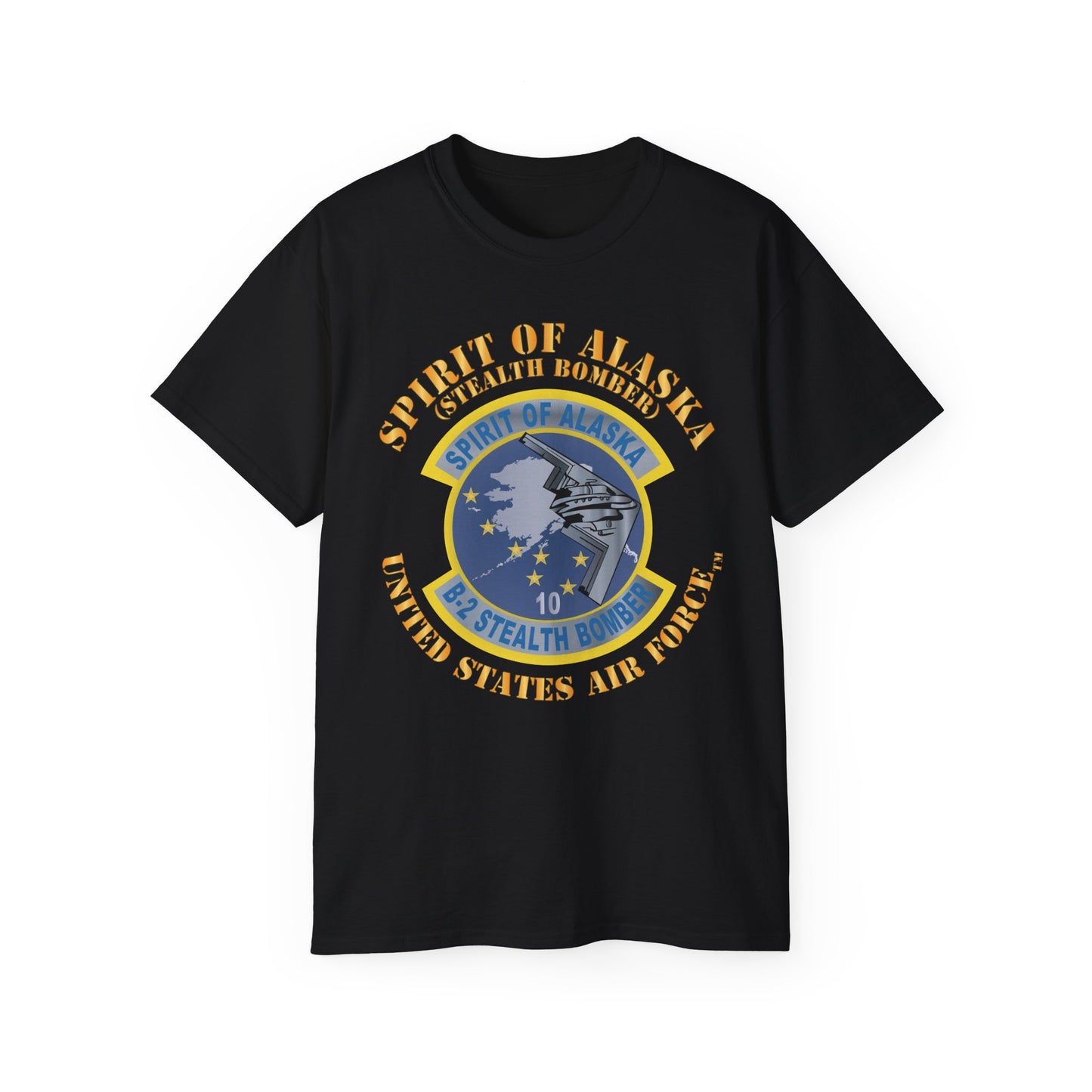 Unisex Ultra Cotton Tee - USAF - B2 - Spirit of Alaska - Stealth Bomber X 300