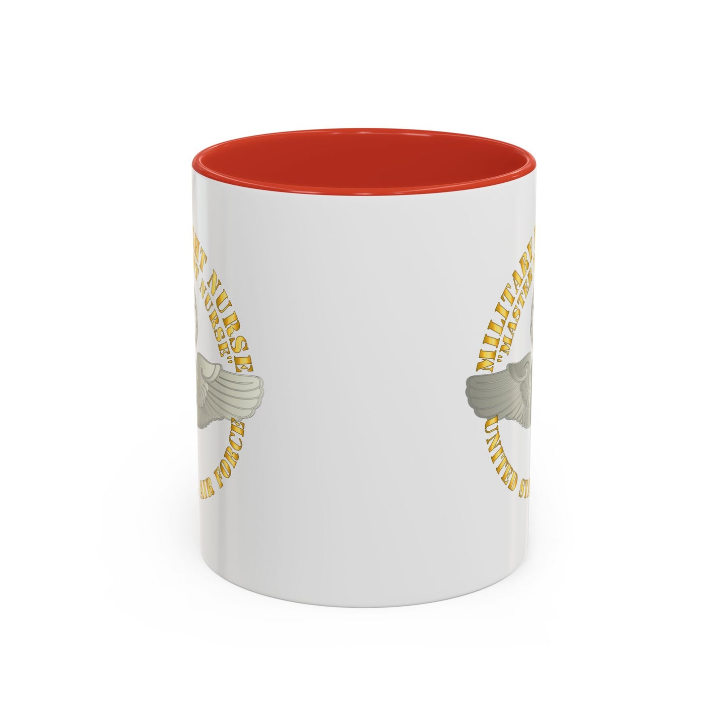 Accent Coffee Mug (11oz & 15oz) - USAF - Military Flight Nurse - Flight Nurse - Master