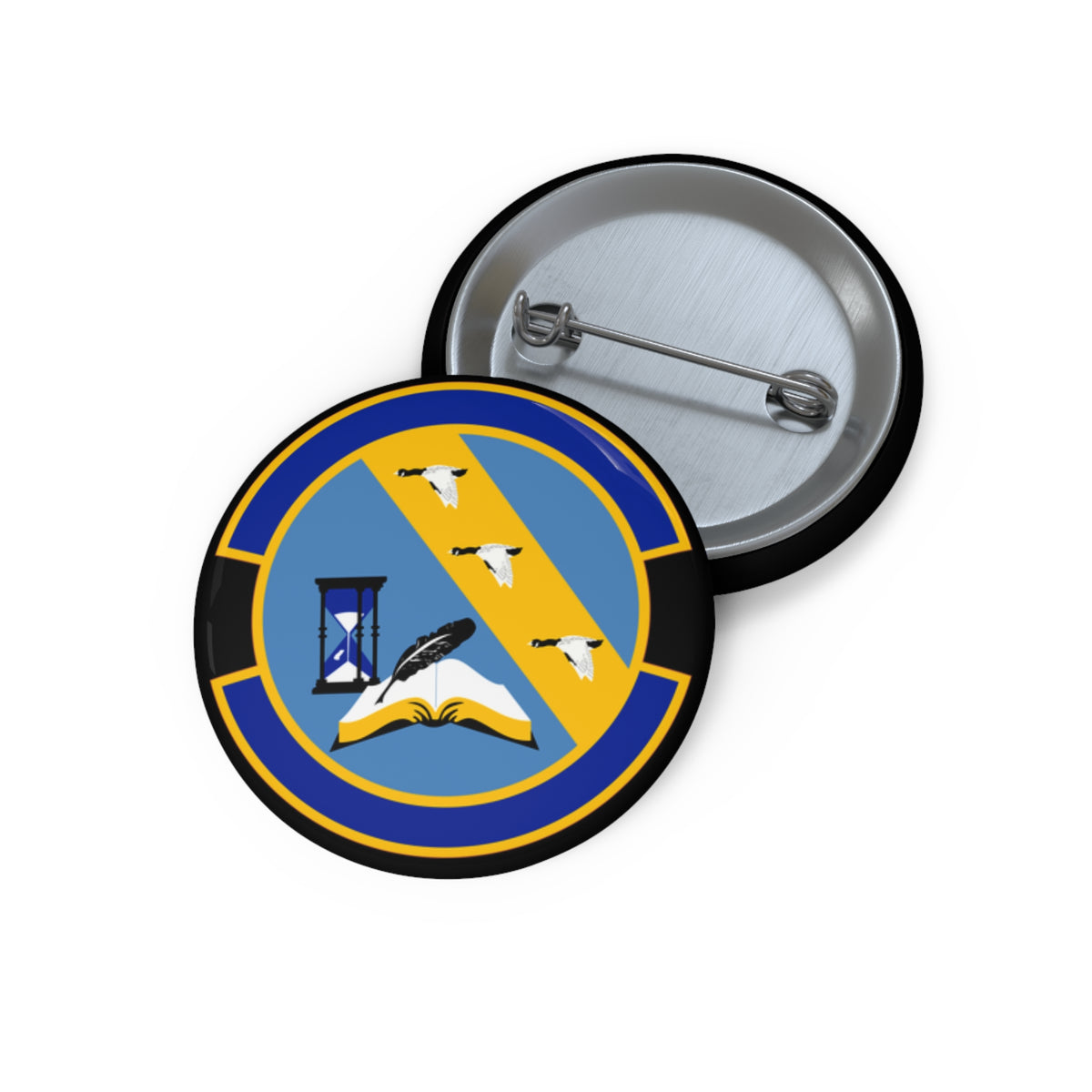 Custom Pin Button - USAF - 11th Contracting Squadron wo txt