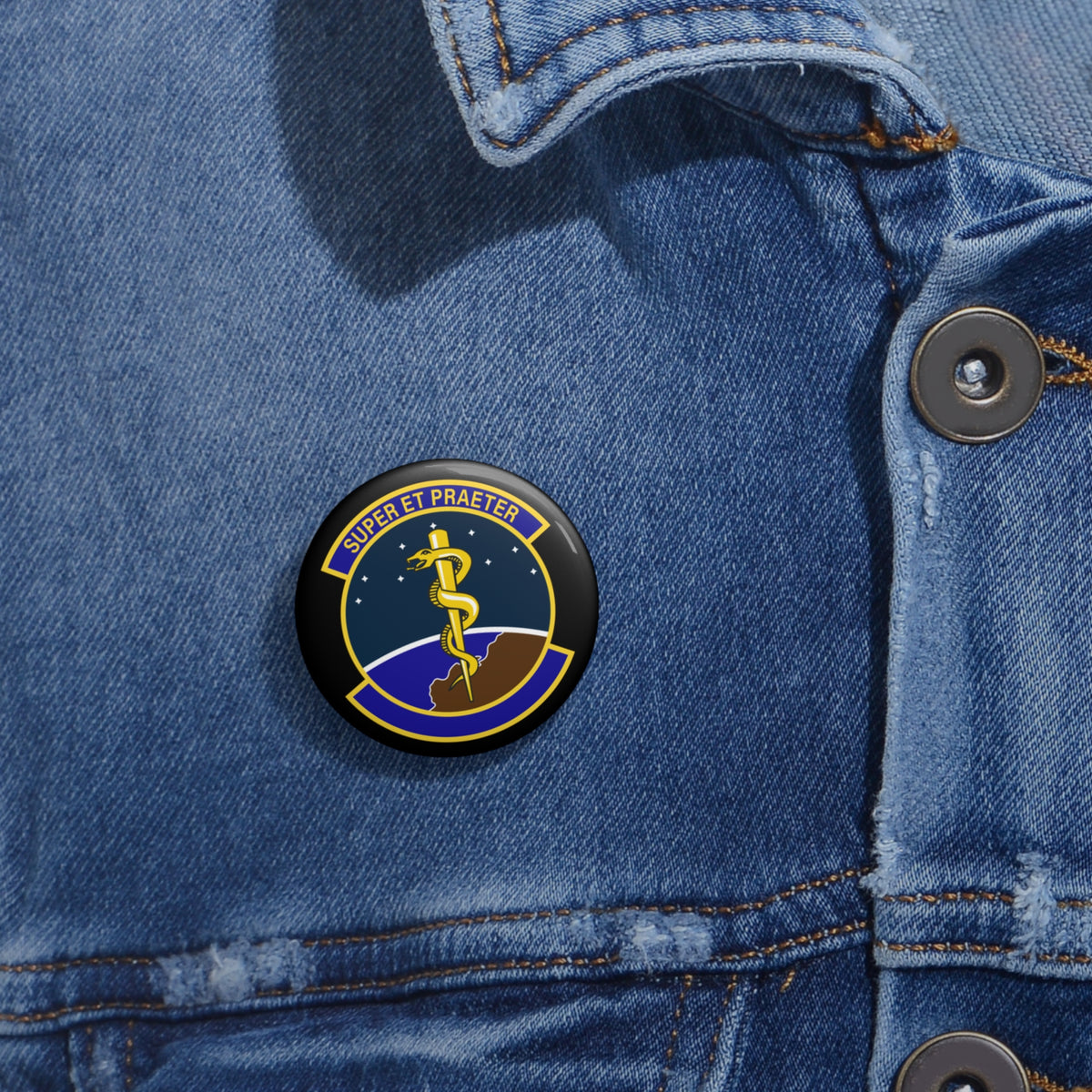 Custom Pin Button - USAF - 9th Operational Medical Readiness Sq wo txt X 300