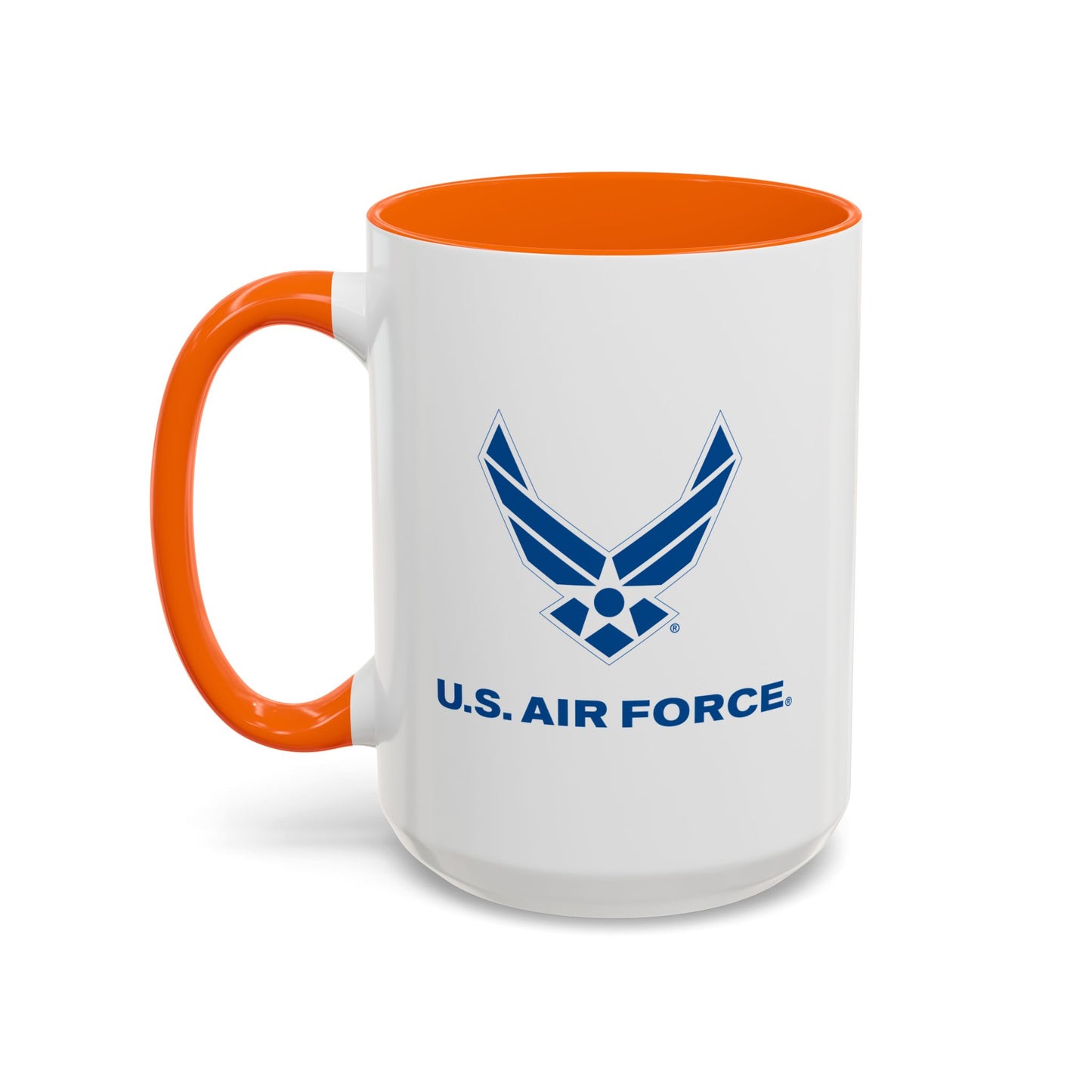 Accent Coffee Mug (11oz & 15oz) - USAF Logo, TM Txt - U S Air Force X 300