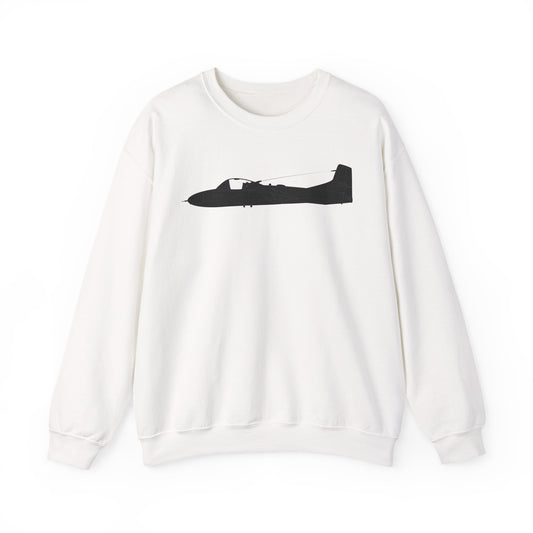 Crewneck Sweatshirt - Aircraft - T-37-Trainer - Top - Black - Metal X 300