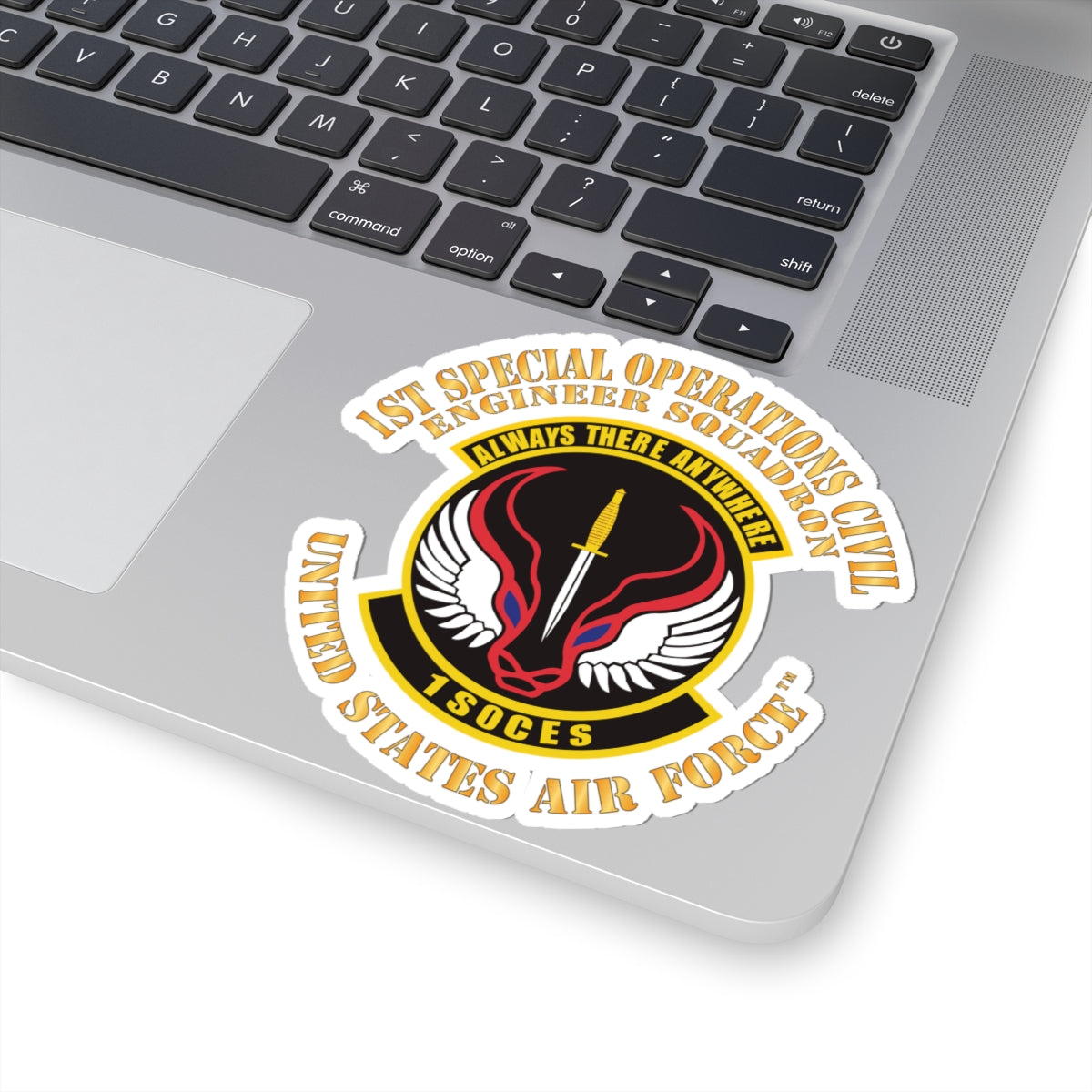 Kiss-Cut Stickers - USAF - 1st Special Operations Civil Engineer Sq X 300