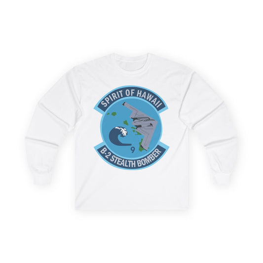 Unisex Ultra Cotton Long Sleeve Tee - USAF - B2 - Spirit of Hawaii - Stealth Bomber wo txt X 300