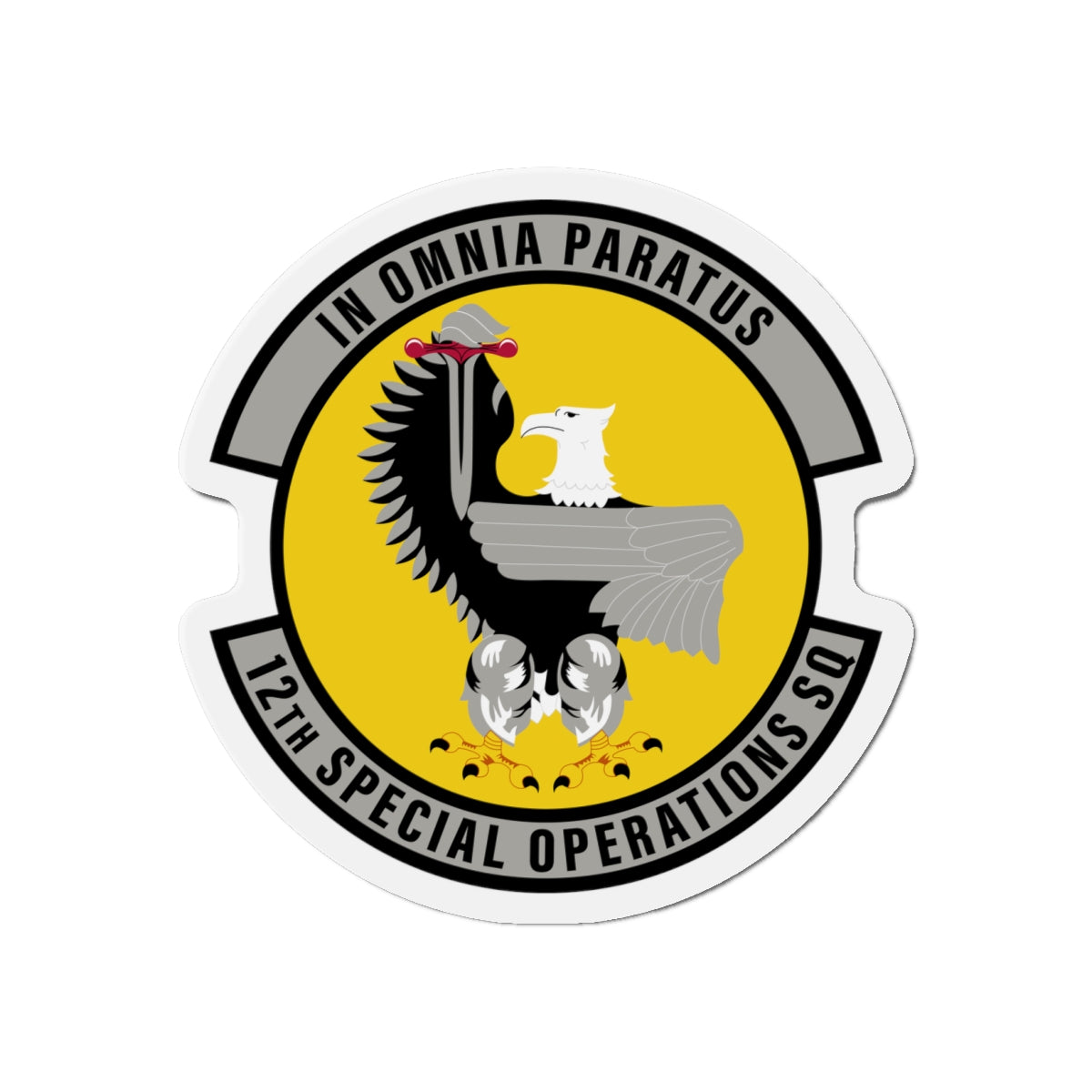 Die-Cut Magnet - USAF - 12th Special Operations Squadron wo txt