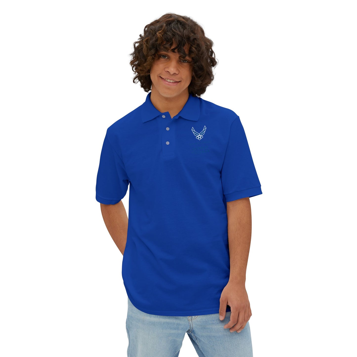 Men's Piqué Polo - USAF - Air Force - Combat Veteran X 300