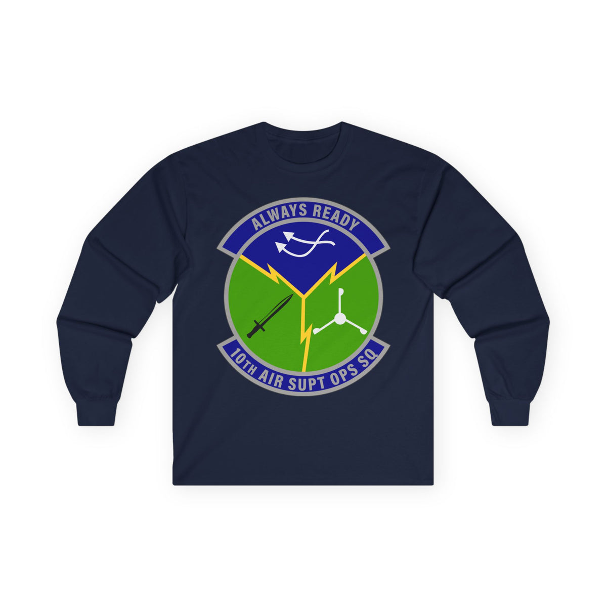 Unisex Ultra Cotton Long Sleeve Tee - USAF - 10th Air Support Operations Squadron wo txt