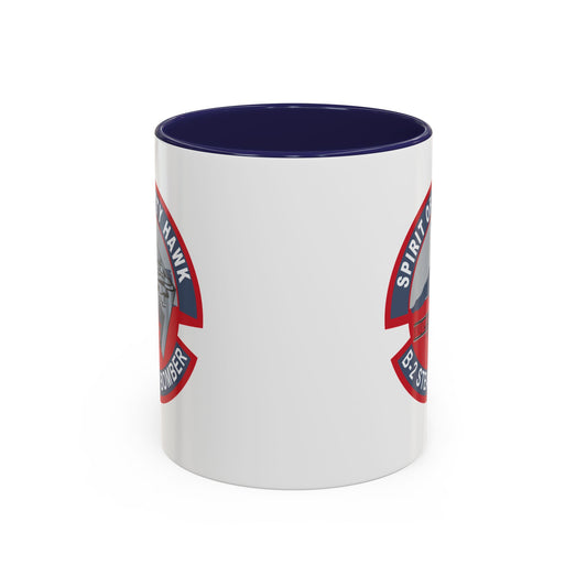 Accent Coffee Mug (11oz & 15oz) - USAF - B2 - Spirit of Kitty Hawk - Stealth Bomber wo txt X 300