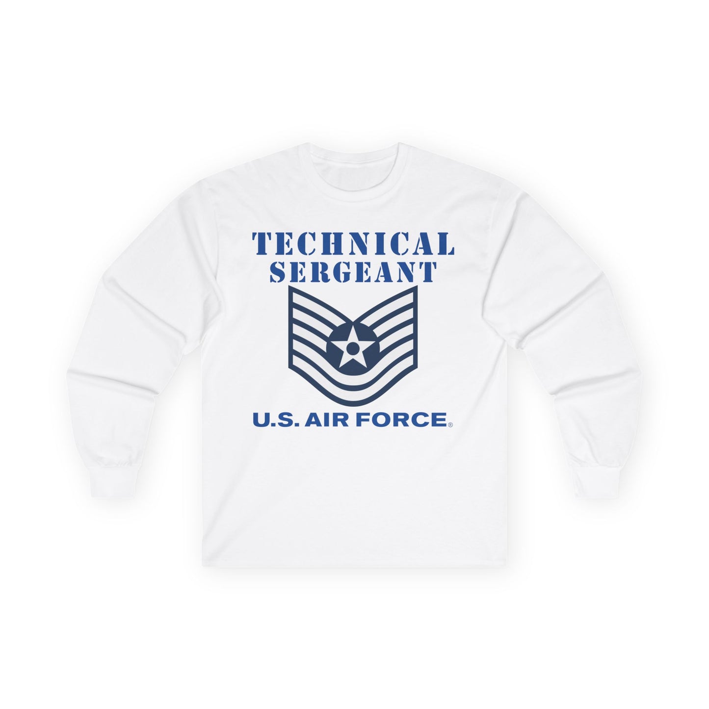 Unisex Ultra Cotton Long Sleeve Tee - USAF - Technical Sergeant (E6) - 2020 - US Air Force w Text X 300