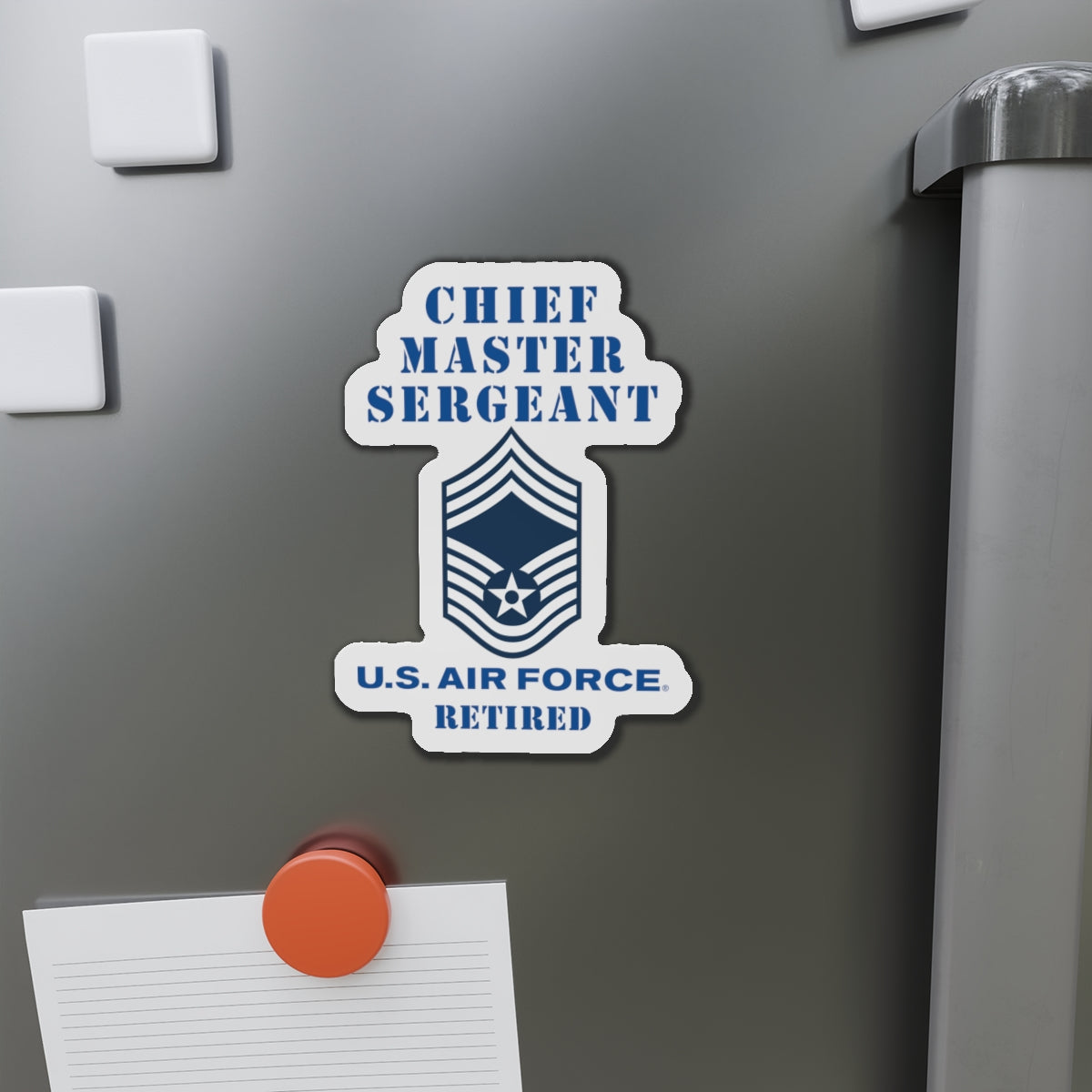 Die-Cut Magnet - USAF - Chief Master Sergeant (E9a) - 2020 - Retired