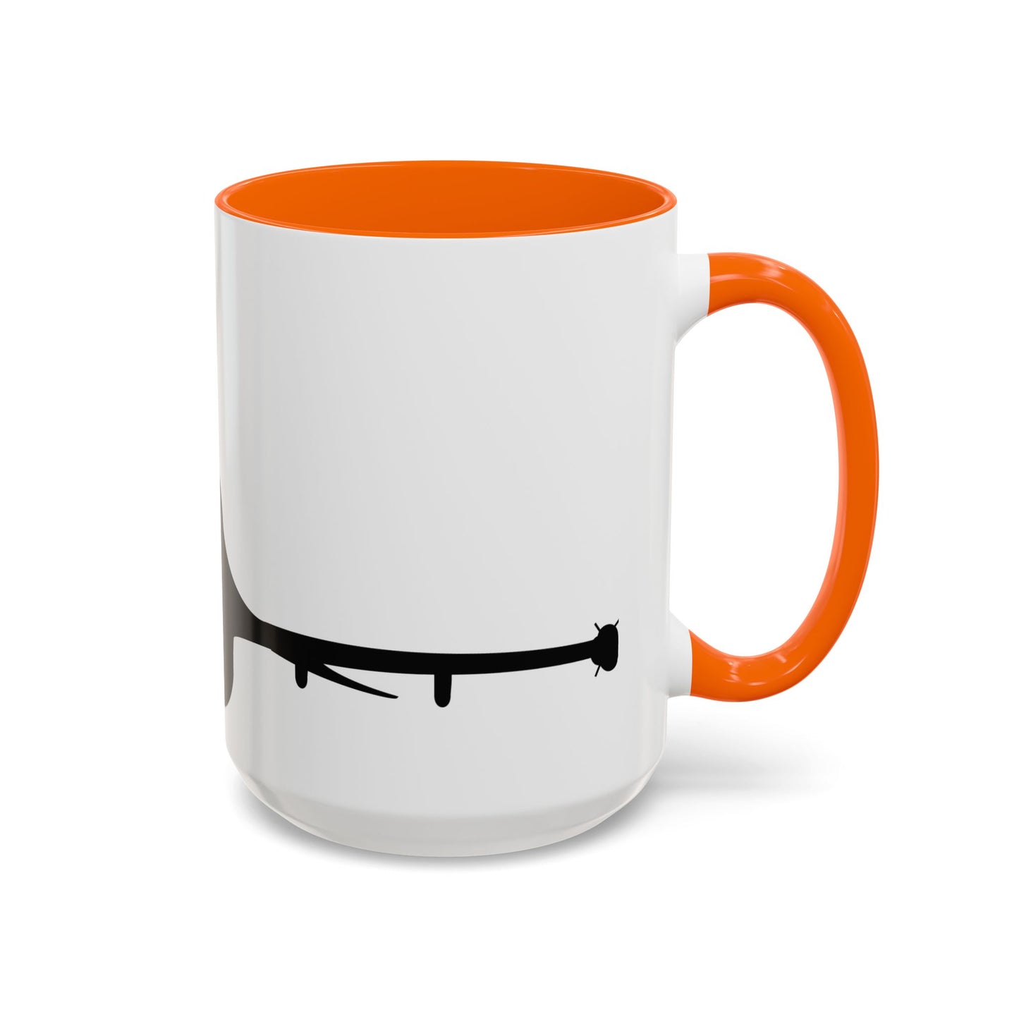 Accent Coffee Mug (11oz & 15oz) - Aircraft - F-16 - Front - Silhouette wo Txt X 300