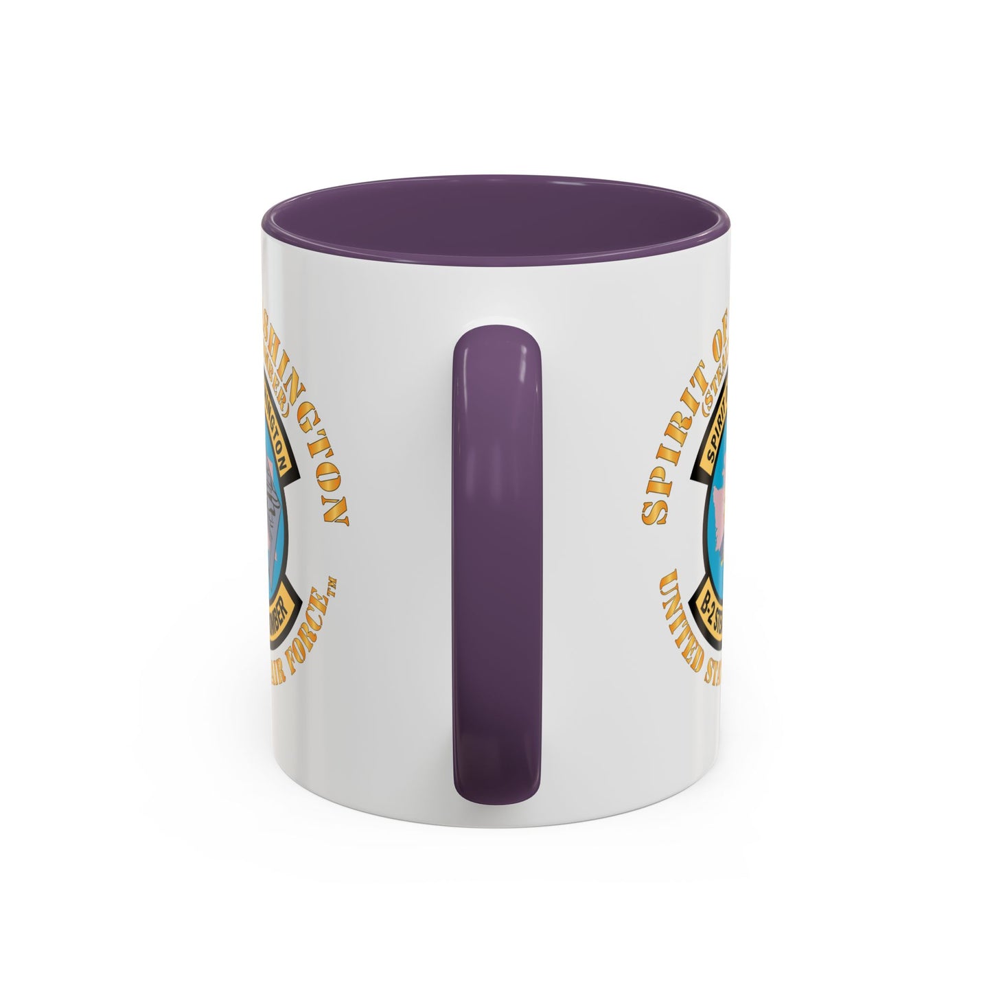 Accent Coffee Mug (11oz & 15oz) - USAF - B2 - Spirit of Washington - Stealth Bomber X 300