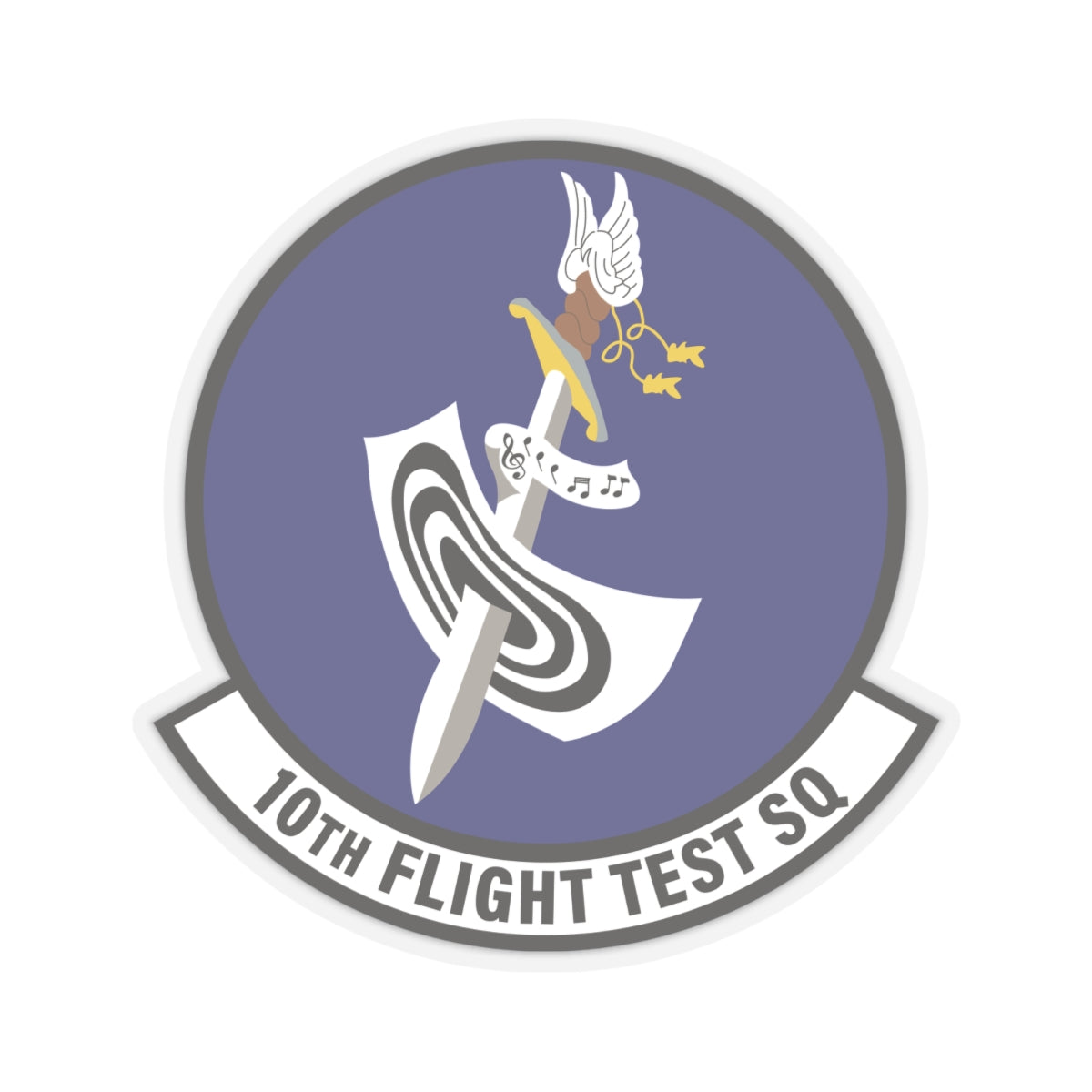 Kiss-Cut Stickers - USAF - 10th Flight Test Squadron wo txt