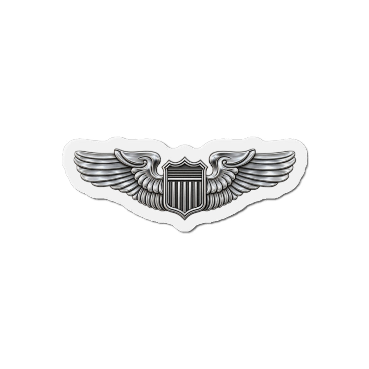 Die-Cut Magnet - USAF - Basic Pilot Badge wo Txt - 3D - Enhanced