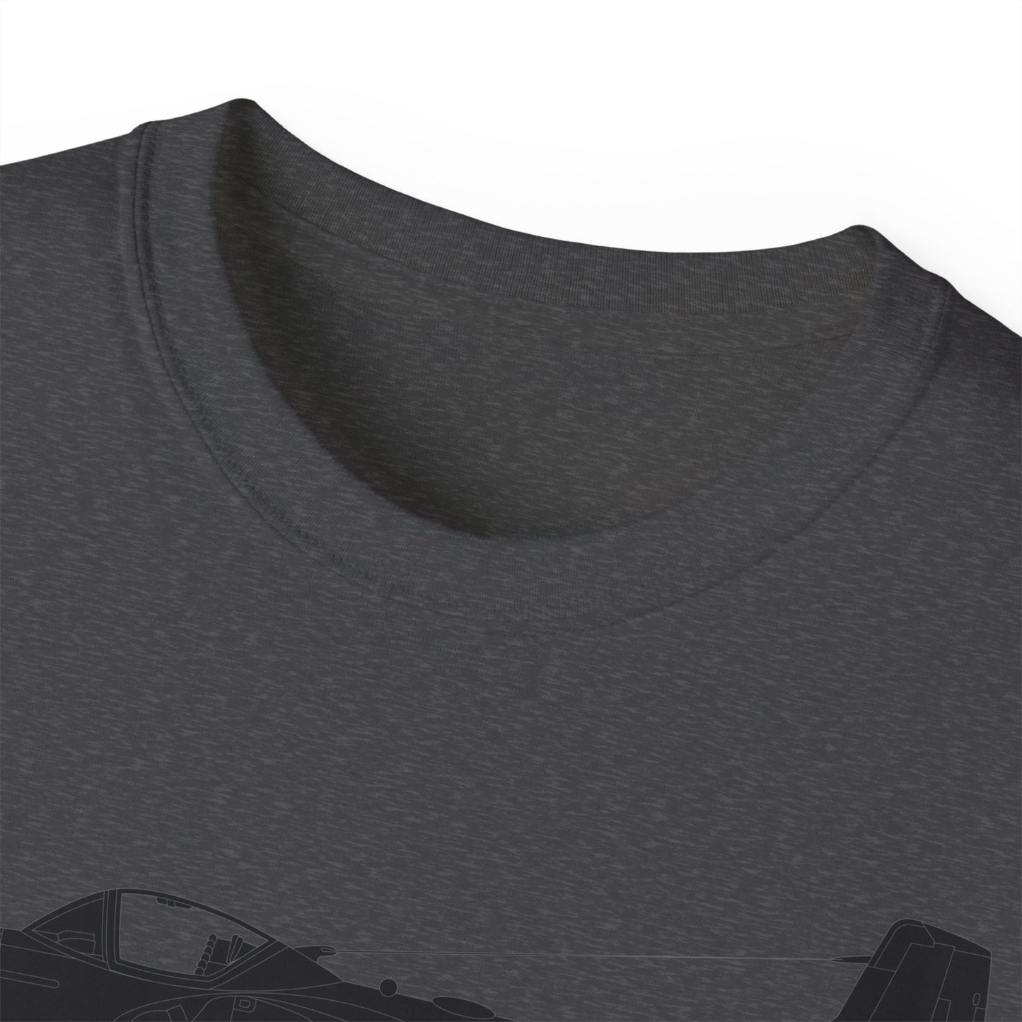 Unisex Ultra Cotton Tee - Aircraft - T-37-Trainer - Top - Black - Metal X 300