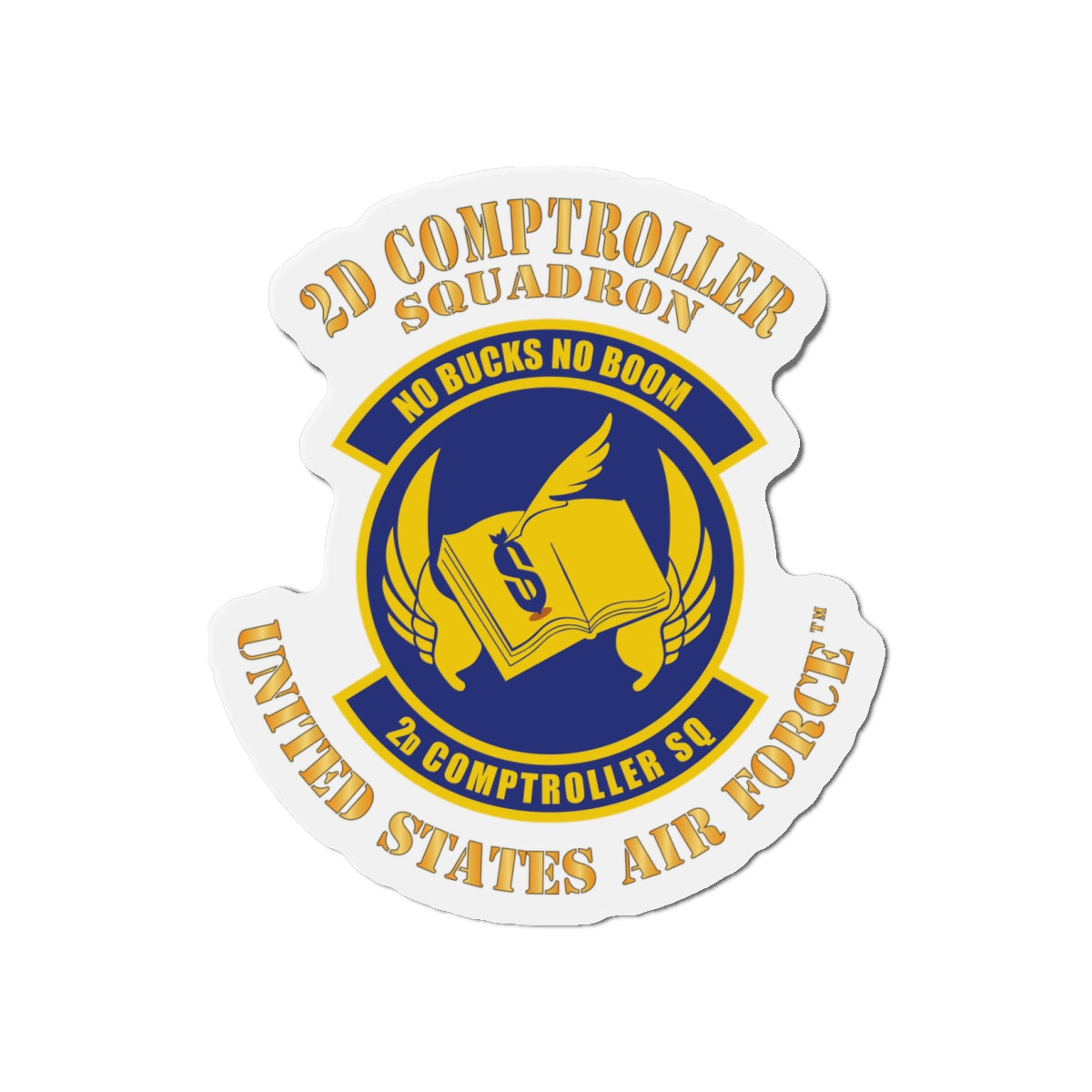 Die-Cut Magnet - USAF - 2d Comptroller Squadron