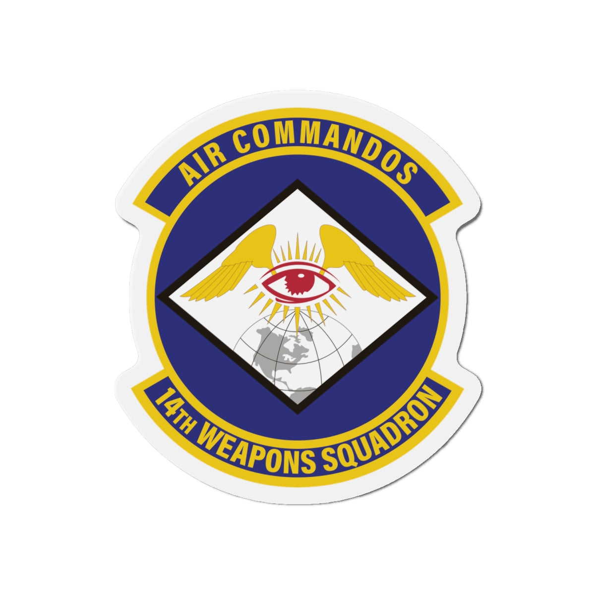 Die-Cut Magnet - USAF - 14th Weapons Squadron wo txt