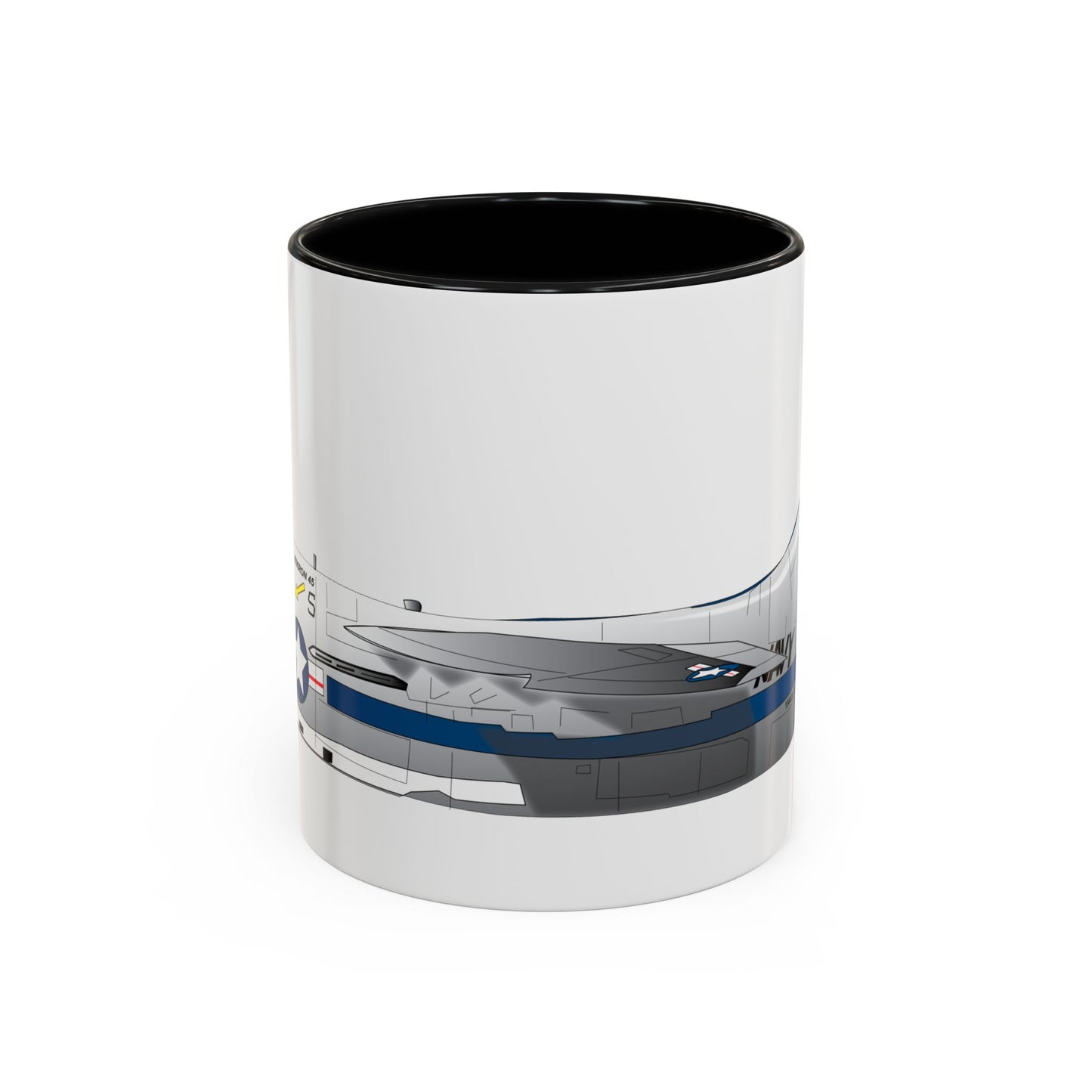 Accent Coffee Mug (11oz & 15oz) - Aircraft - Navy - A-7B Corsair II - Side X 300