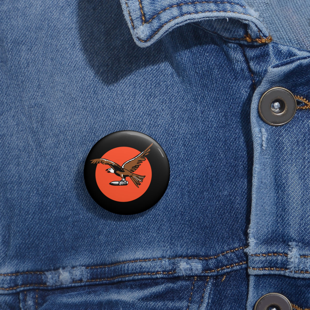 Custom Pin Button - USAF - 12th Reconnaissance Squadron wo txt