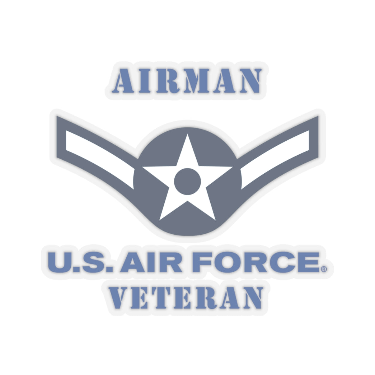 Kiss-Cut Stickers - USAF - Airman (E2) - 2020 - US Air Force - Veteran