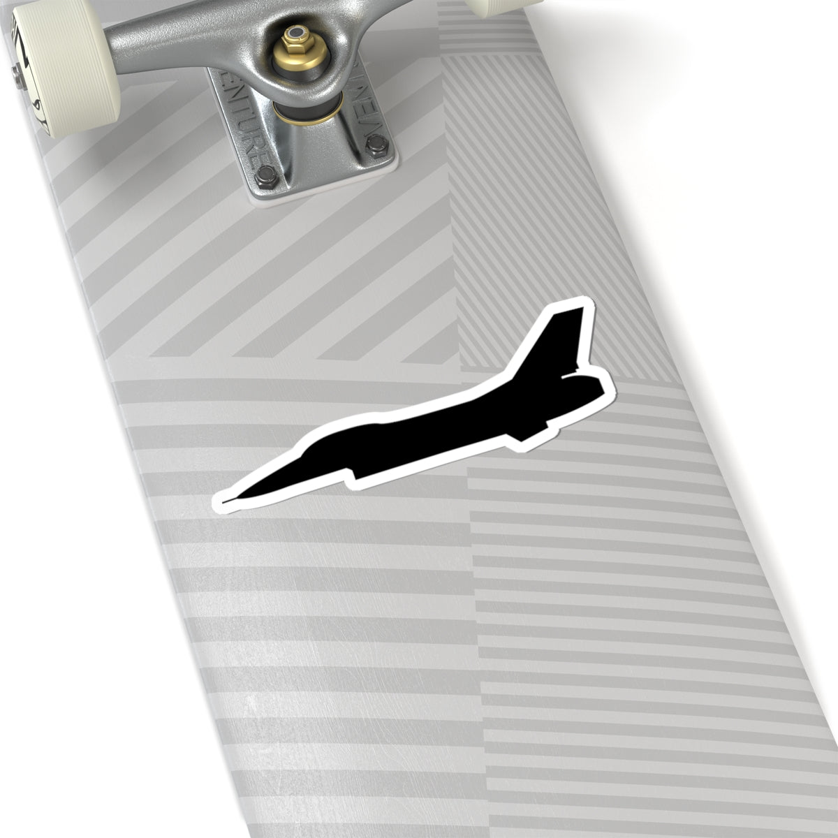 Kiss-Cut Stickers - Aircraft - F-16 - Side - Black - wo Txt X 300