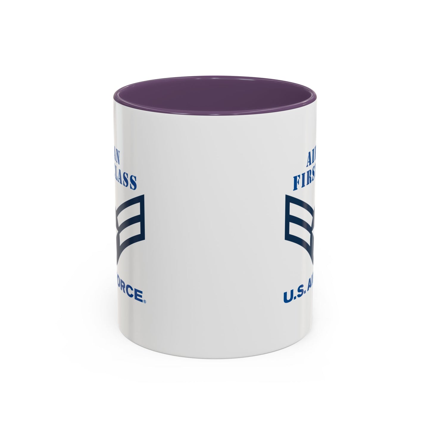 Accent Coffee Mug (11oz & 15oz) - USAF - Airman - First Class (E3) - 2020 - US Air Force w Text X 300