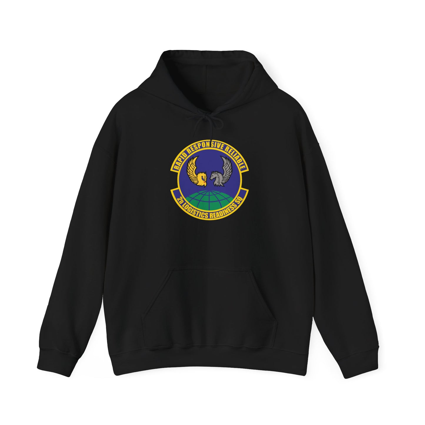 Unisex Heavy Blend Hooded Sweatshirt - USAF - 2d Logistics Readiness Squadron wo txt