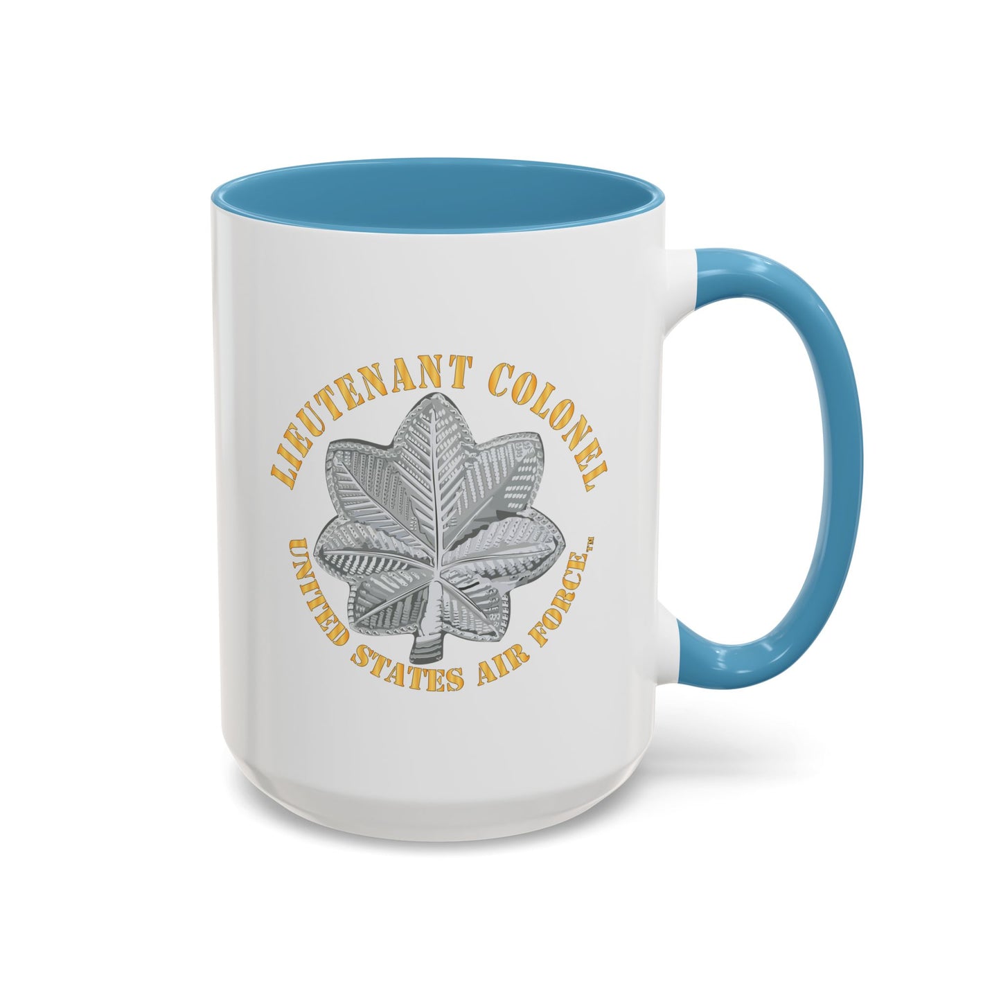 Accent Coffee Mug (11oz & 15oz) - USAF - Lieutenant Colonel - LTC - TM X 300