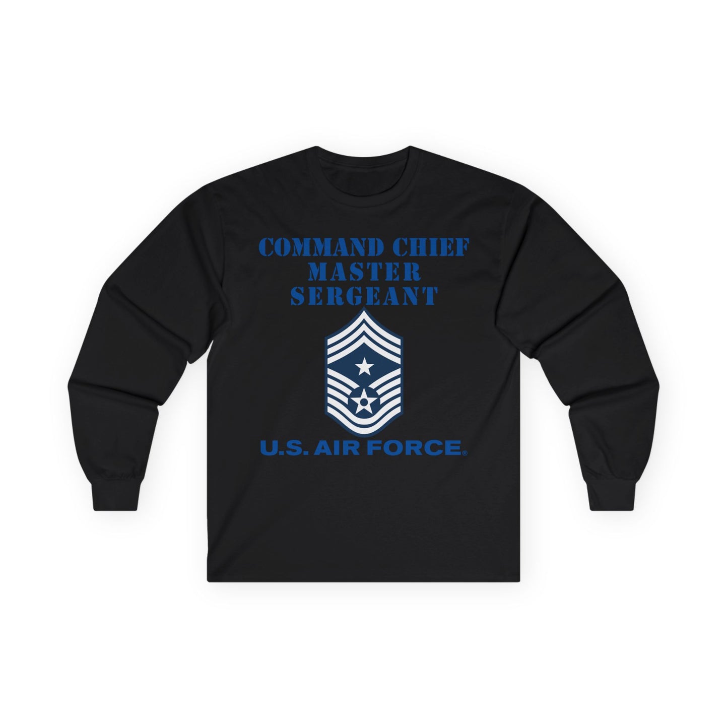 Unisex Ultra Cotton Long Sleeve Tee - USAF - Command Chief Master Sergeant (E9c) - 2020 - US Air Force w Text X 300