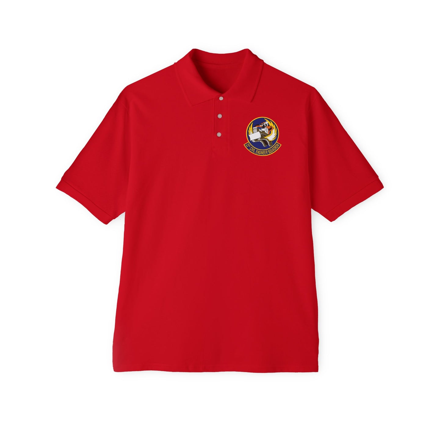 Men's Piqué Polo - USAF - 23d Civil Engineer Squadron wo Txt