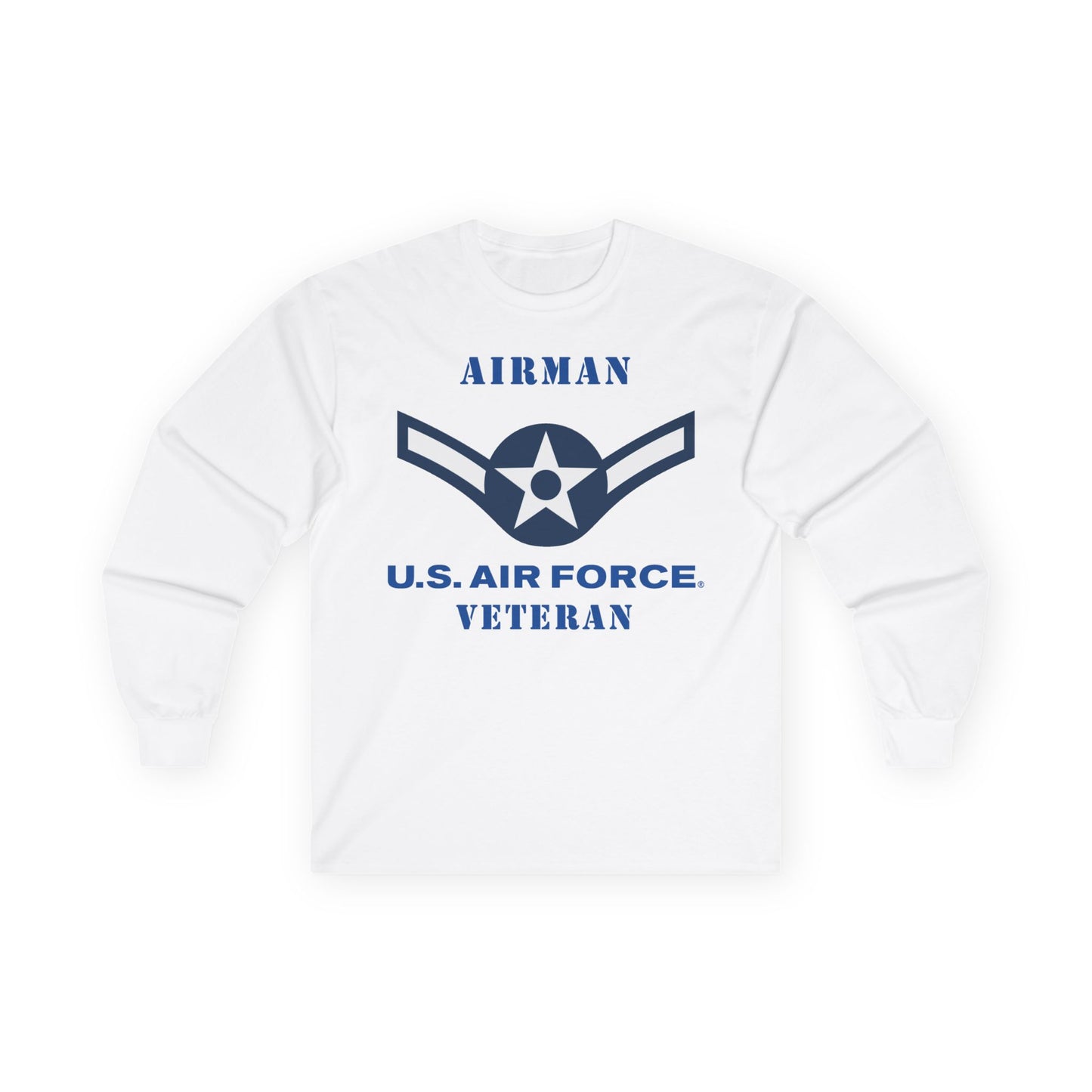 Unisex Ultra Cotton Long Sleeve Tee - USAF - Airman (E2) - 2020 - US Air Force - Veteran