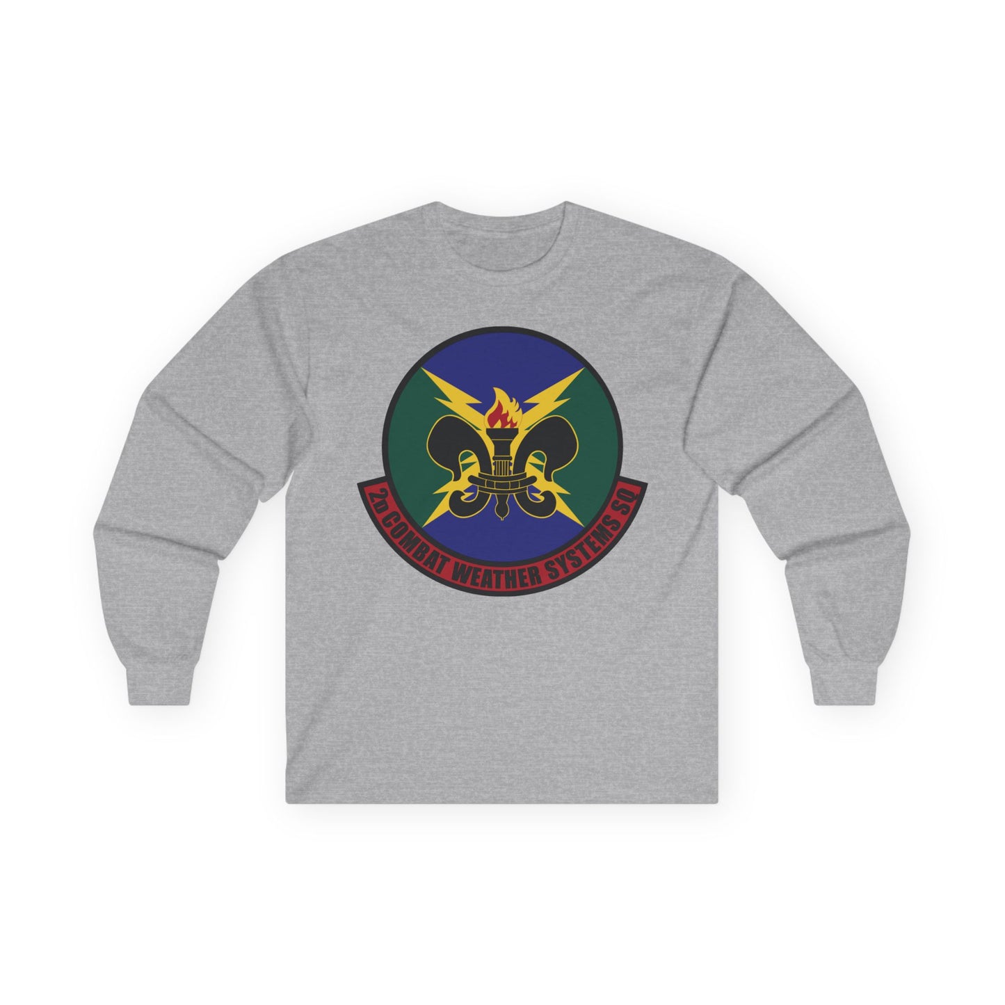 Unisex Ultra Cotton Long Sleeve Tee - USAF - 2d Combat Weather Systems Squadron wo txt