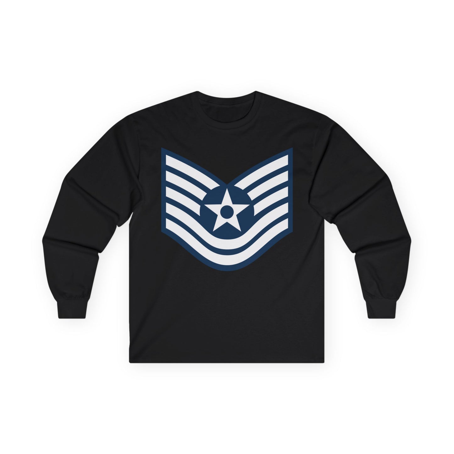 Unisex Ultra Cotton Long Sleeve Tee - USAF - Technical Sergeant (E6) - 2020