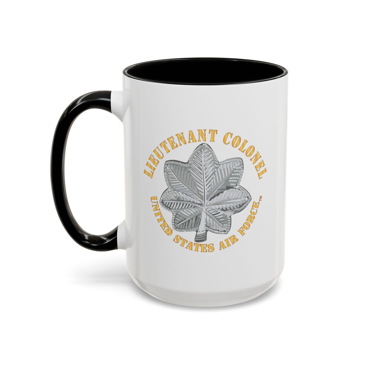 Accent Coffee Mug (11oz & 15oz) - USAF - Lieutenant Colonel - LTC - TM X 300