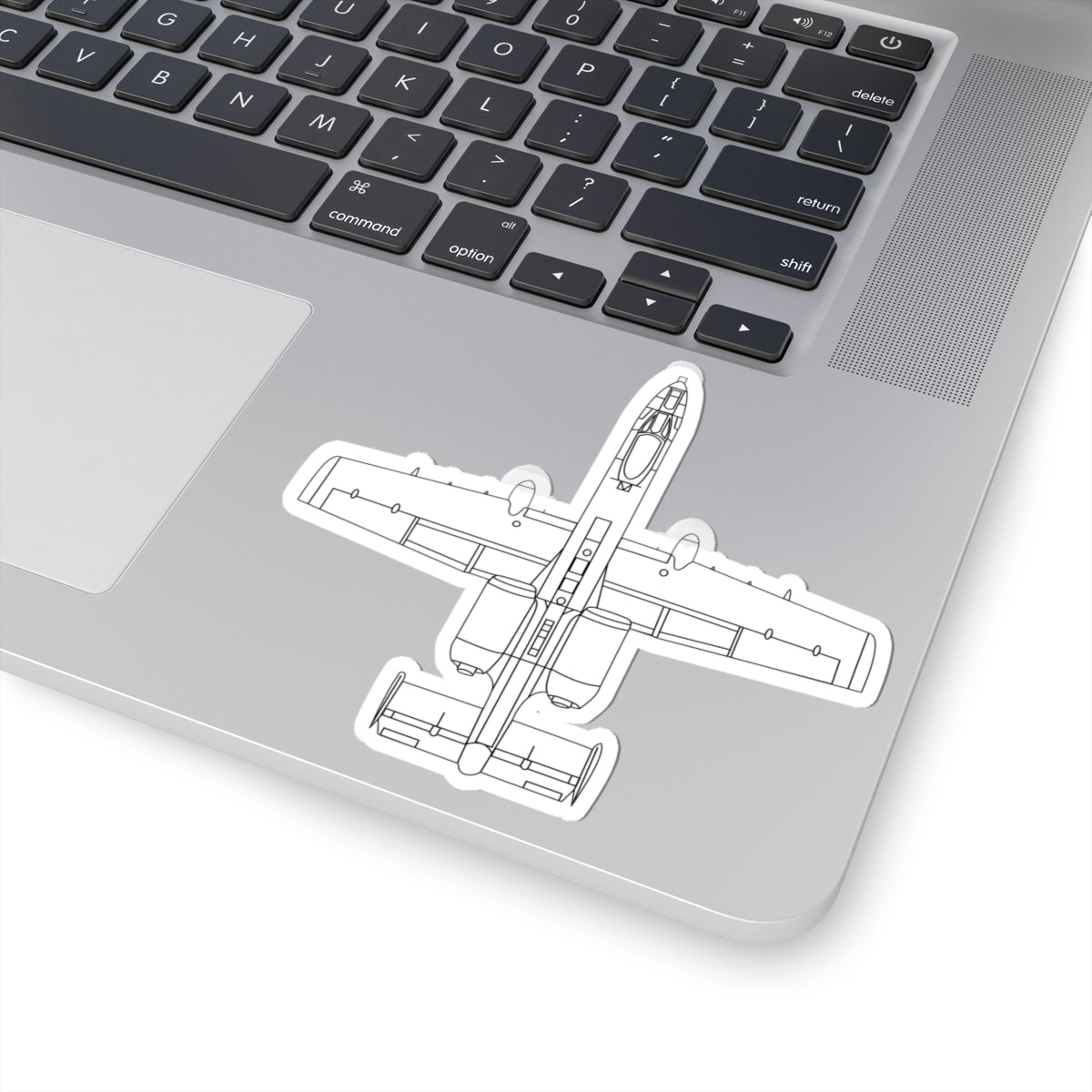 Kiss-Cut Stickers - Aircraft - Aircraft - USAF - A-10 Thunderbolt II - Top - LA X 300