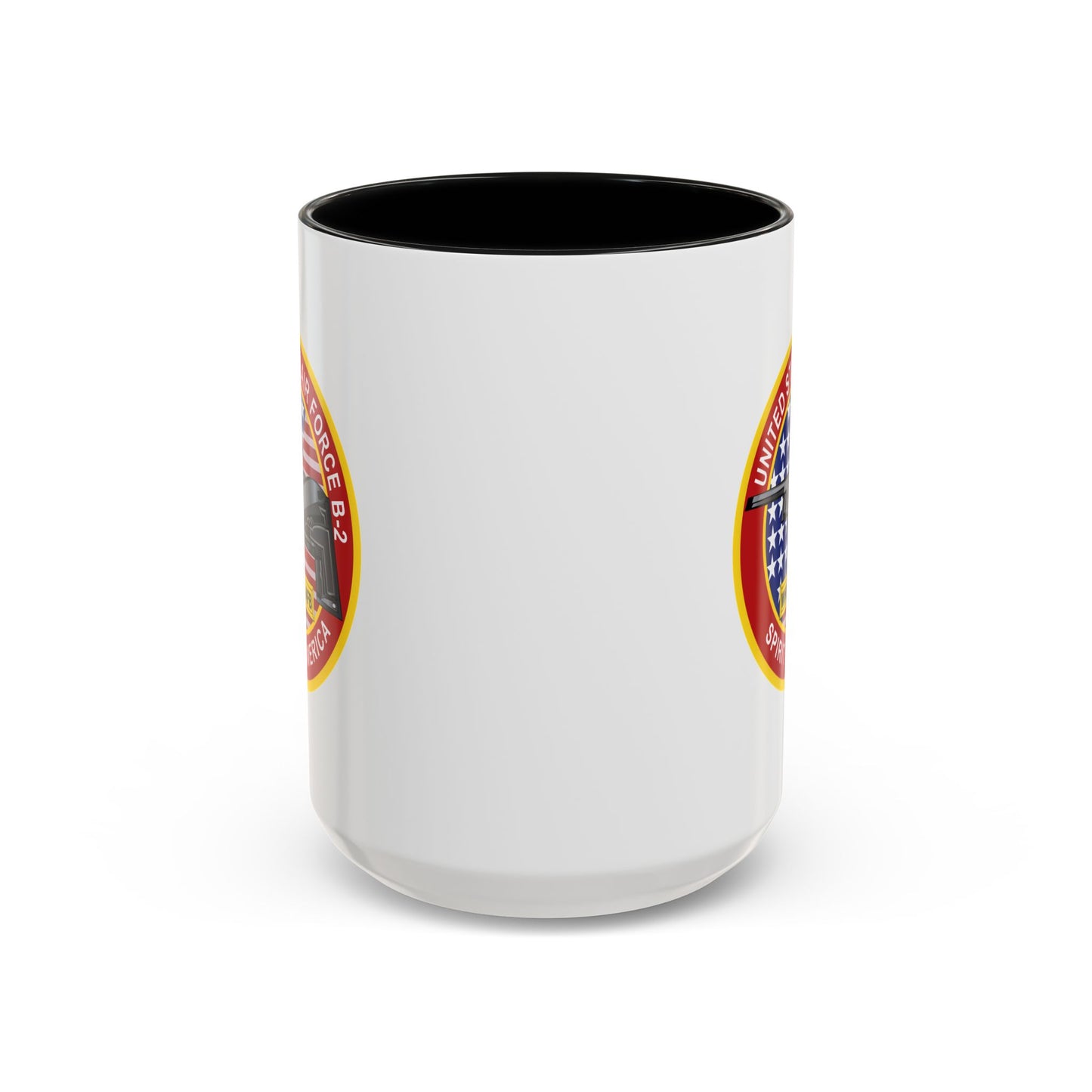 Accent Coffee Mug (11oz & 15oz) - USAF - B2 - Spirit - Stealth Bomber wo Txt