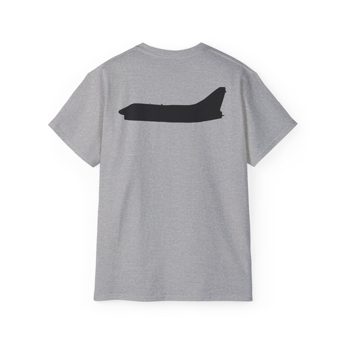 Unisex Ultra Cotton Tee - Aircraft - Navy - A-7B Corsair II - Side - Silhouette X 300