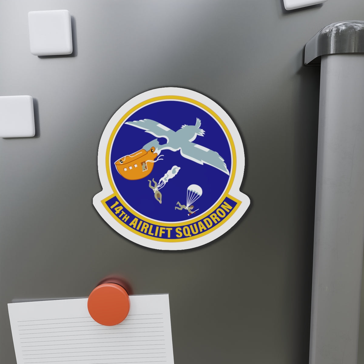 Die-Cut Magnet - USAF - 14th Airlift Squadron wo txt