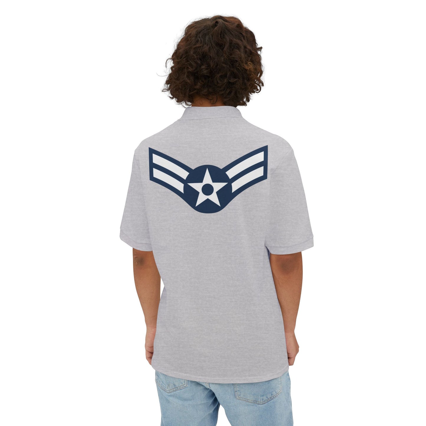 Men's Piqué Polo - USAF - Airman - First Class (E3) - 2020