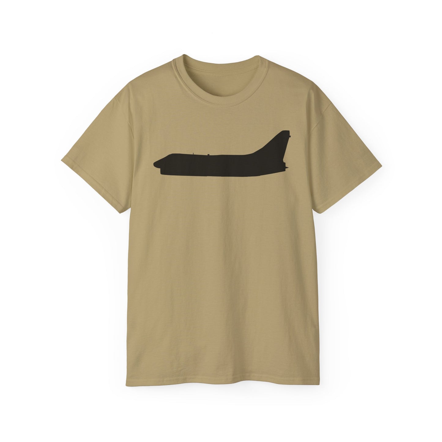 Unisex Ultra Cotton Tee - Aircraft - Navy - A-7B Corsair II - Side - Silhouette X 300
