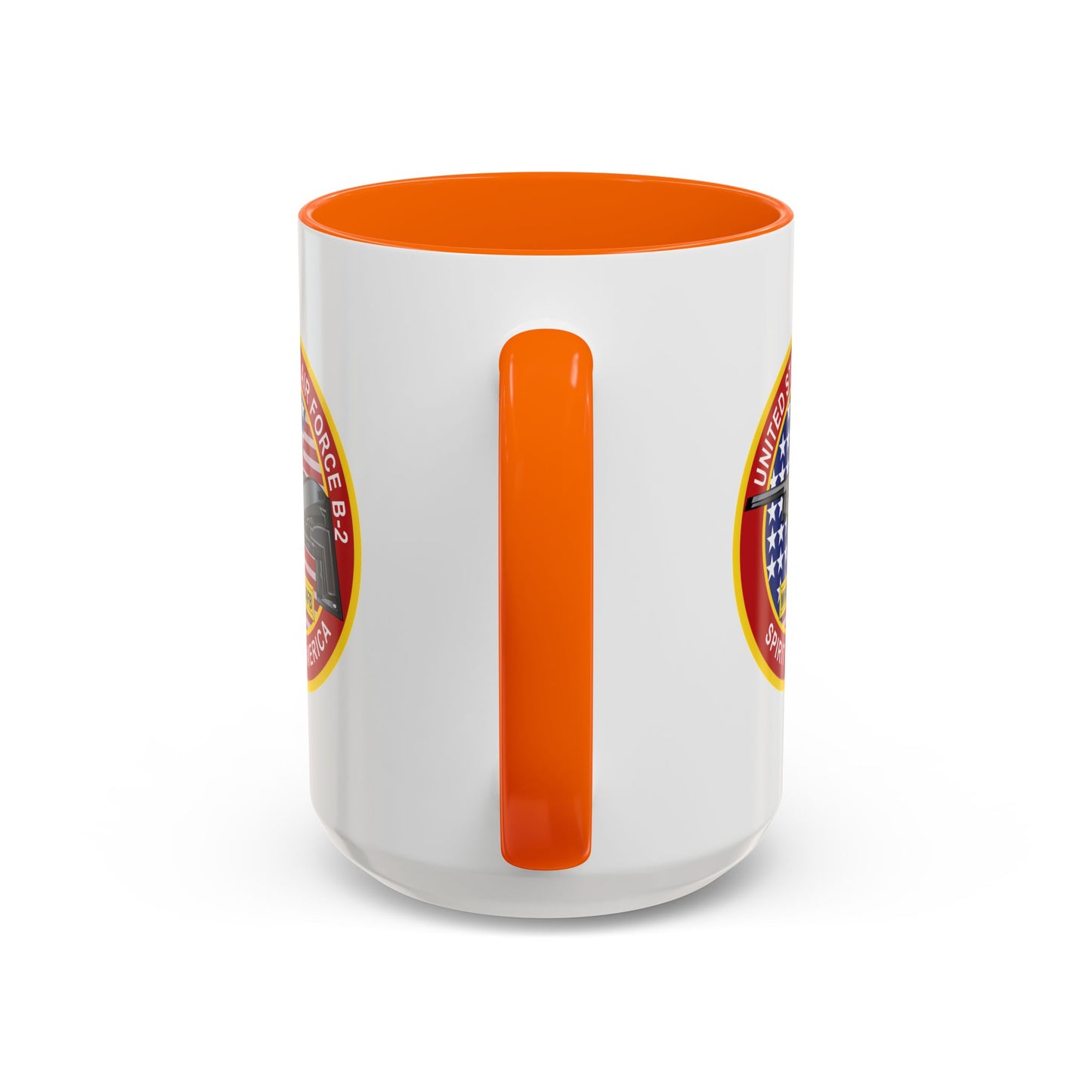Accent Coffee Mug (11oz & 15oz) - USAF - B2 - Spirit - Stealth Bomber wo Txt