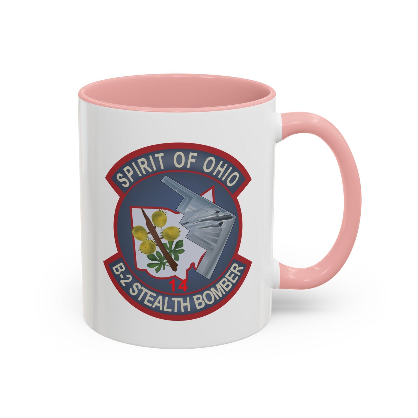 Accent Coffee Mug (11oz & 15oz) - USAF - B2 - Spirit of Ohio - Stealth Bomber wo txt X 300