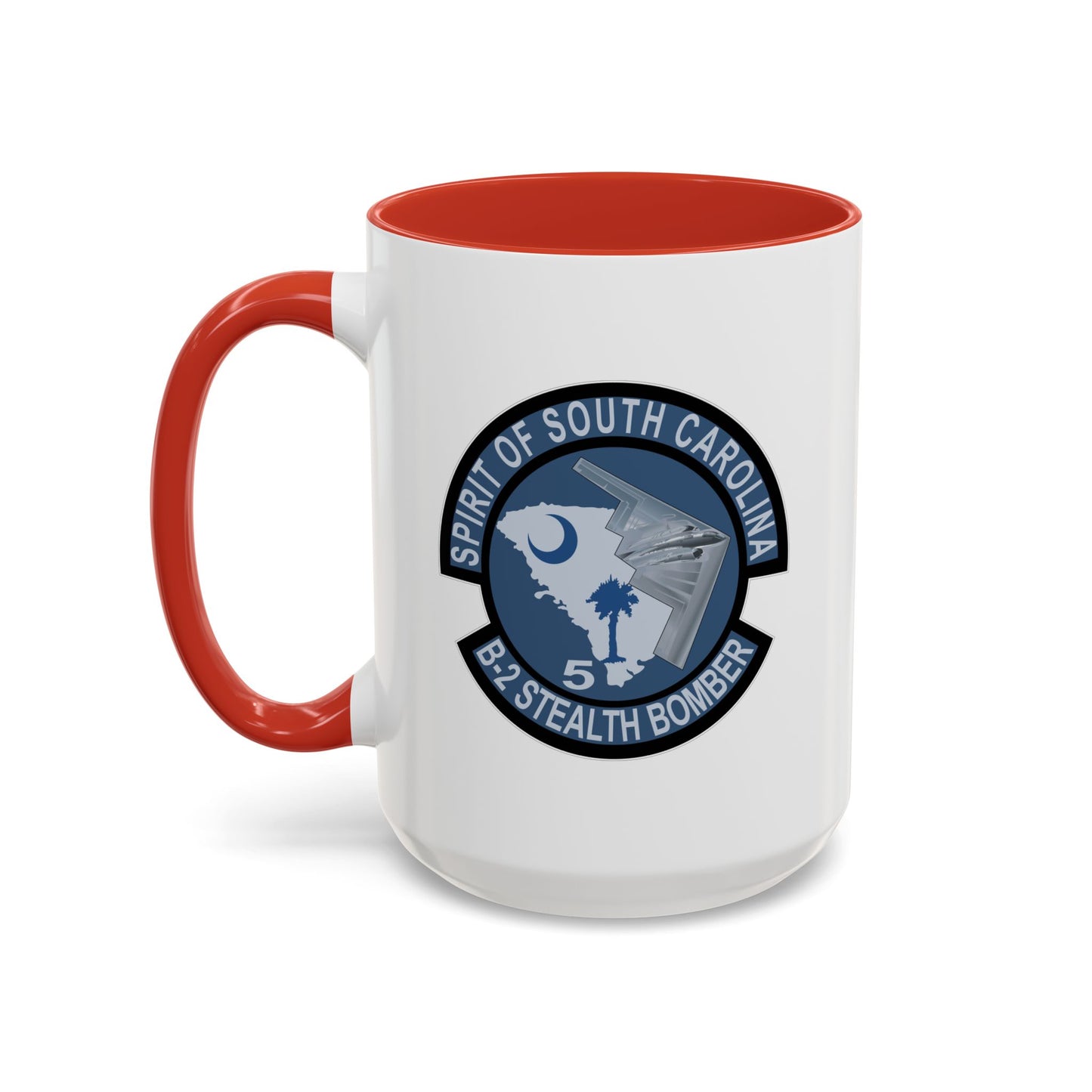 Accent Coffee Mug (11oz & 15oz) - USAF - B2 - Spirit of South Carolina Stealth Bomber wo Txt X 300