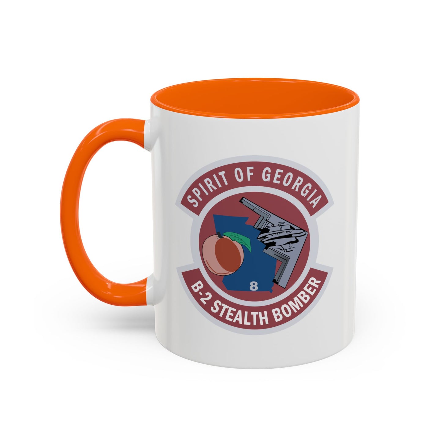 Accent Coffee Mug (11oz & 15oz) - USAF - B2 - Spirit of Georgia - Stealth Bomber wo txt X 300